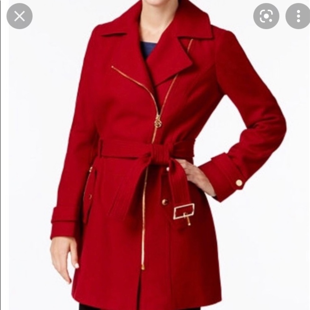 RED MK PEACOAT